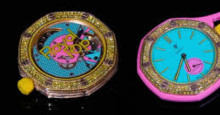 Alex Moss Turns AP x Swatch Royal Pop Into a Diamond-Covered Masterpiece as the Custom AP x Swatch Royal Pop Sells Out Instantly